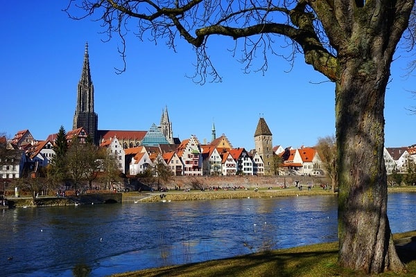 Ulm Donau - Blick auf den Ulmer Münster